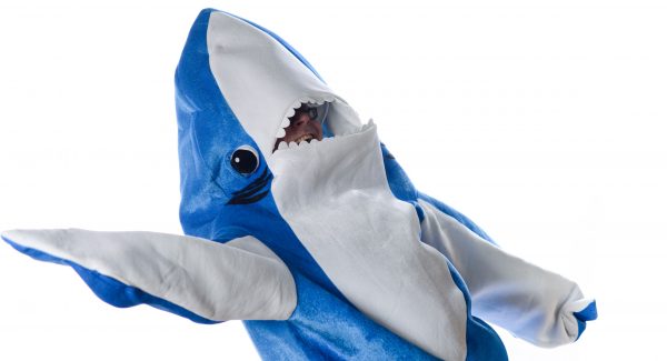 Warren Wilansky, Plank's Presindet & Founder, in a baby shark costume